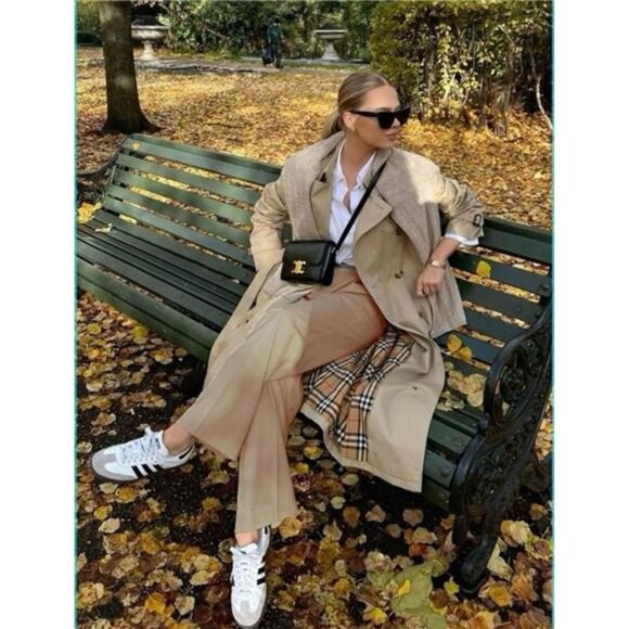 3 Pack Women's Wide Leg Pants with Pockets High Waist Loose - Picture 5 of 6